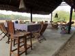 Dining/sitting area on the Border of the Faro River